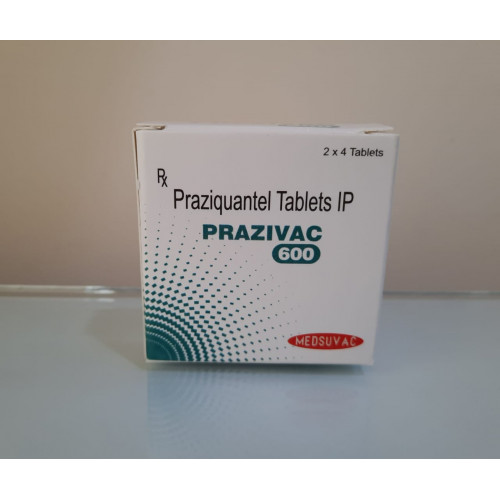 Празиквантел (Бильтрицид) Praziquantel 600 Mg PRAZIVAC MEDIVAC International